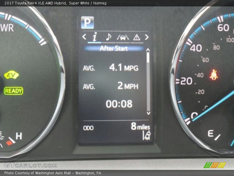 Super White / Nutmeg 2017 Toyota RAV4 XLE AWD Hybrid