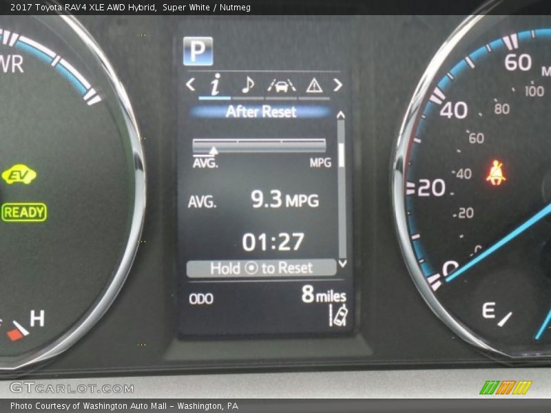 Super White / Nutmeg 2017 Toyota RAV4 XLE AWD Hybrid