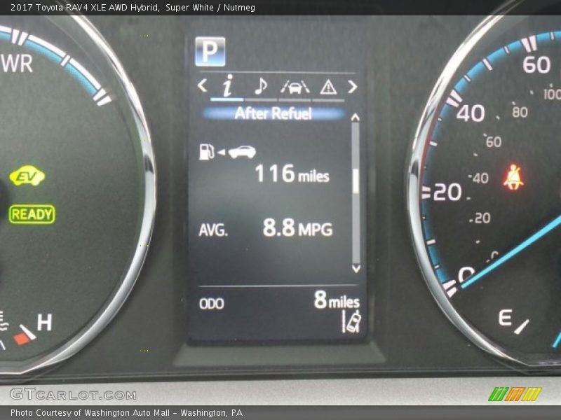 Super White / Nutmeg 2017 Toyota RAV4 XLE AWD Hybrid