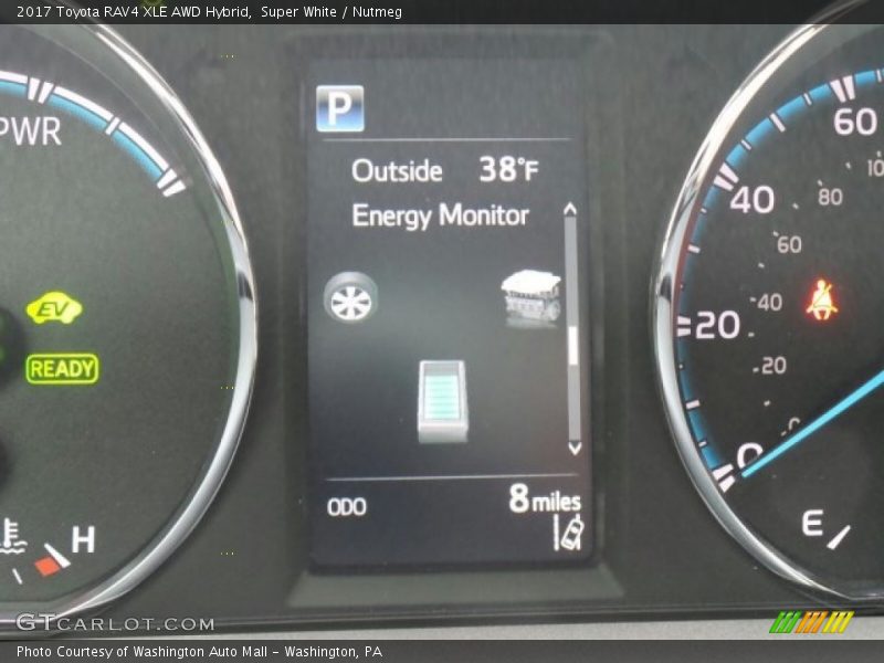 Super White / Nutmeg 2017 Toyota RAV4 XLE AWD Hybrid