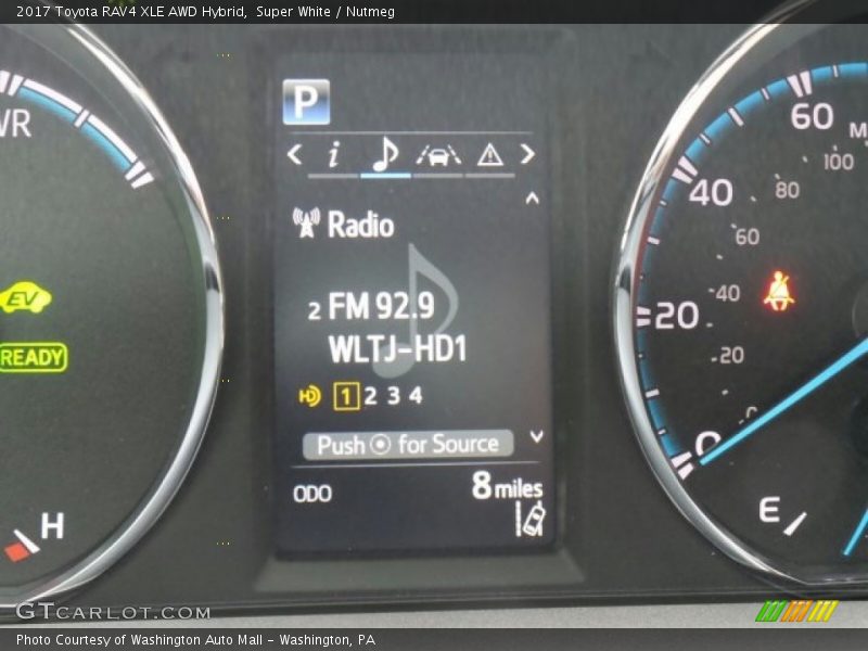 Super White / Nutmeg 2017 Toyota RAV4 XLE AWD Hybrid
