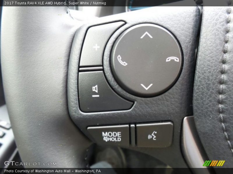 Super White / Nutmeg 2017 Toyota RAV4 XLE AWD Hybrid