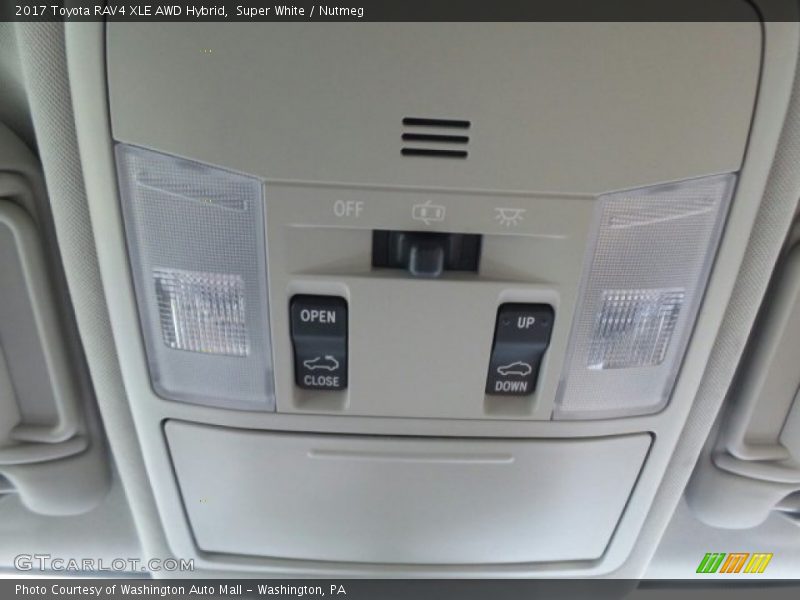 Super White / Nutmeg 2017 Toyota RAV4 XLE AWD Hybrid