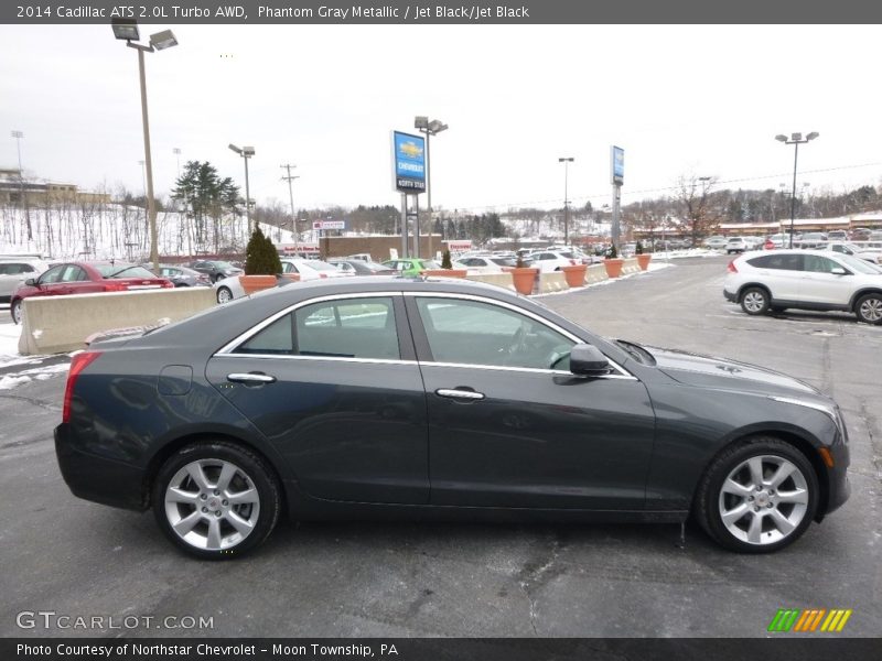 Phantom Gray Metallic / Jet Black/Jet Black 2014 Cadillac ATS 2.0L Turbo AWD
