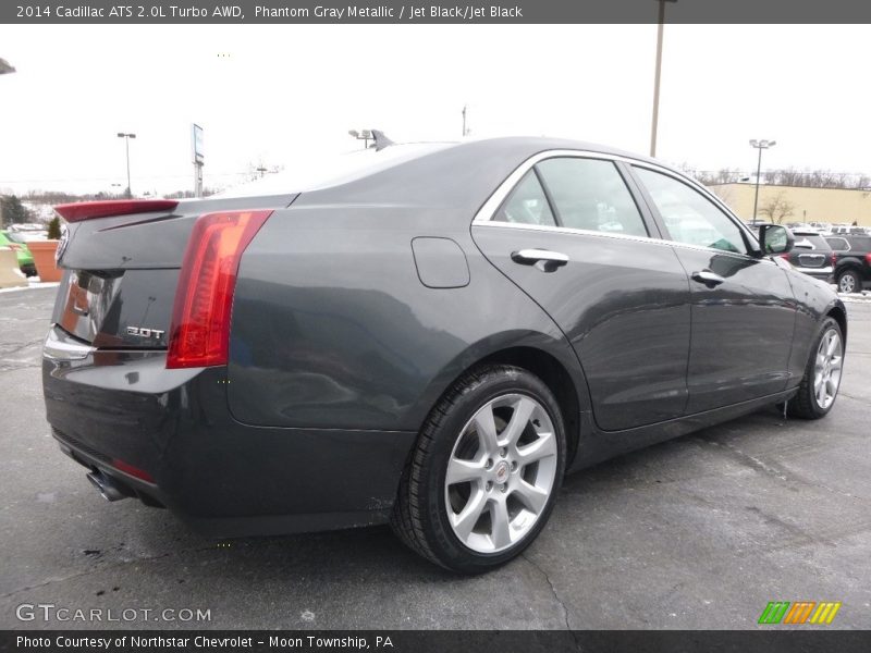 Phantom Gray Metallic / Jet Black/Jet Black 2014 Cadillac ATS 2.0L Turbo AWD