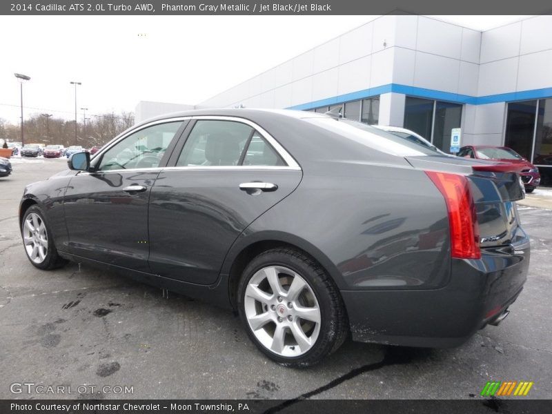 Phantom Gray Metallic / Jet Black/Jet Black 2014 Cadillac ATS 2.0L Turbo AWD