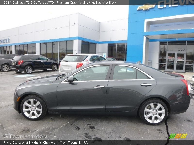 Phantom Gray Metallic / Jet Black/Jet Black 2014 Cadillac ATS 2.0L Turbo AWD