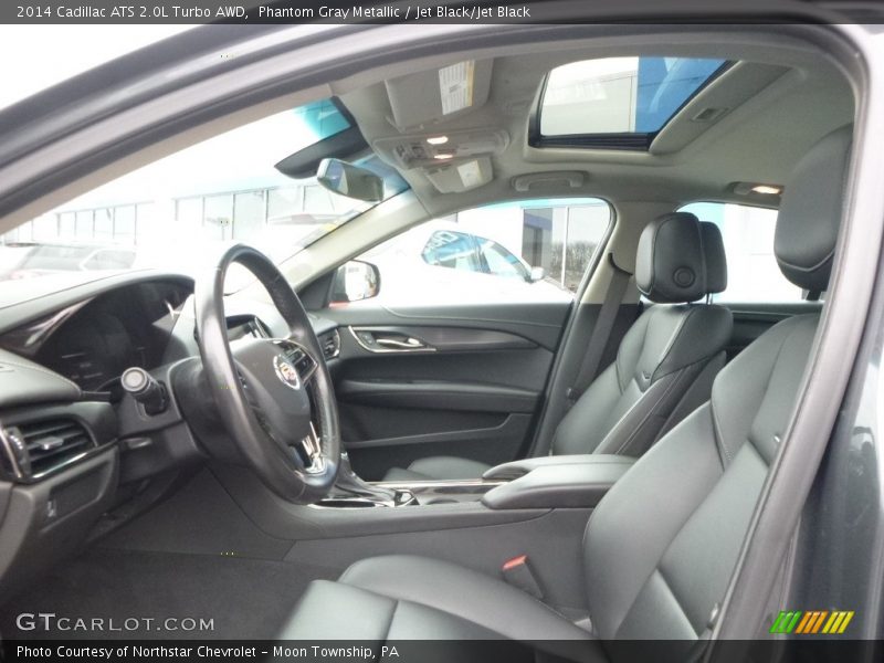 Phantom Gray Metallic / Jet Black/Jet Black 2014 Cadillac ATS 2.0L Turbo AWD