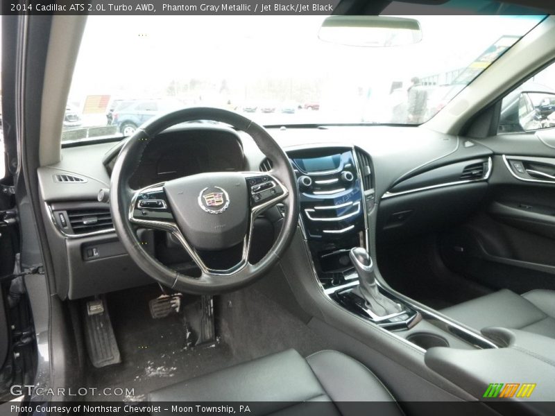 Phantom Gray Metallic / Jet Black/Jet Black 2014 Cadillac ATS 2.0L Turbo AWD