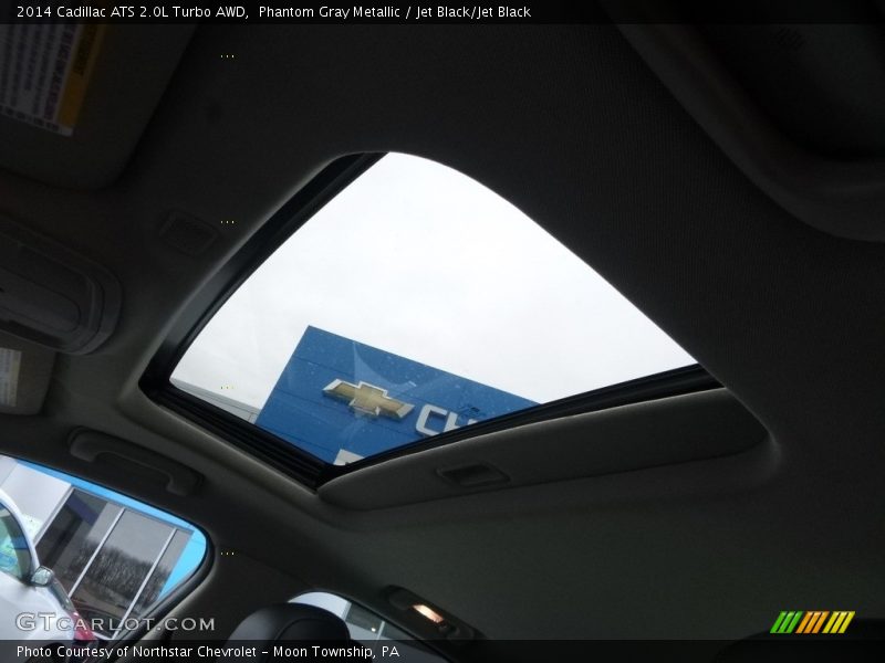Phantom Gray Metallic / Jet Black/Jet Black 2014 Cadillac ATS 2.0L Turbo AWD