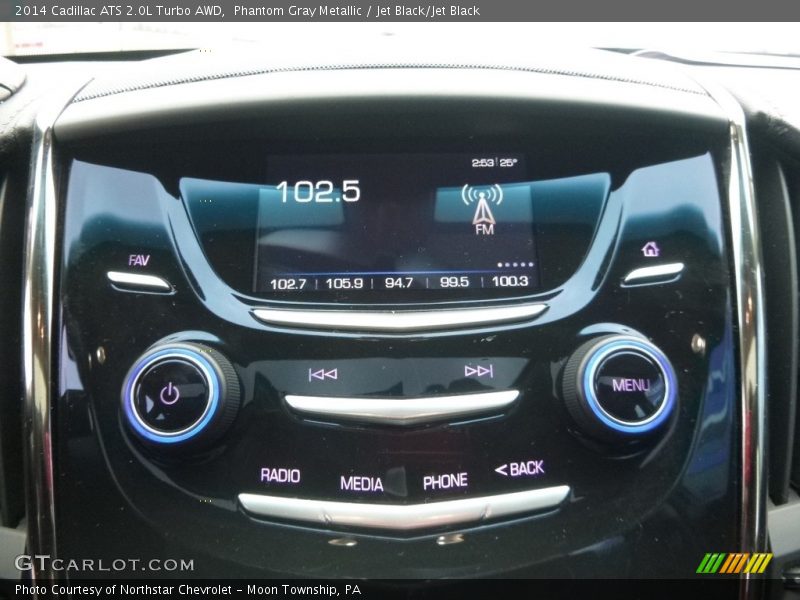Phantom Gray Metallic / Jet Black/Jet Black 2014 Cadillac ATS 2.0L Turbo AWD