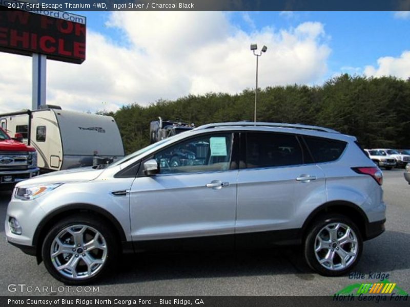 Ingot Silver / Charcoal Black 2017 Ford Escape Titanium 4WD