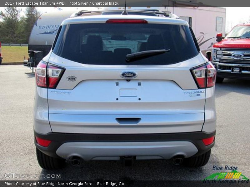Ingot Silver / Charcoal Black 2017 Ford Escape Titanium 4WD