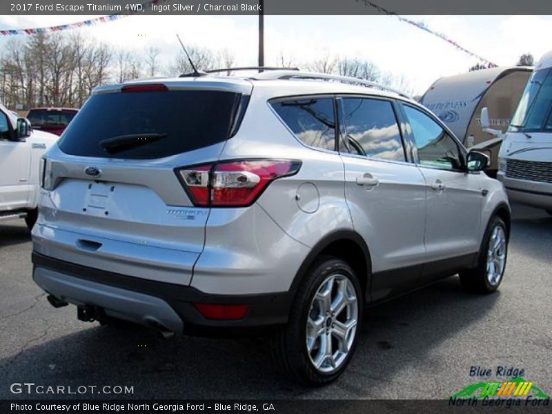Ingot Silver / Charcoal Black 2017 Ford Escape Titanium 4WD