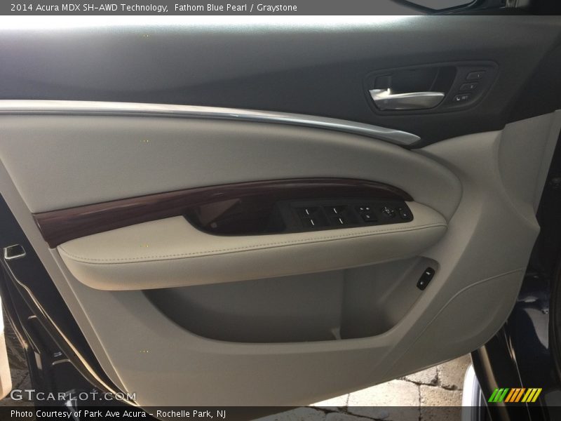 Fathom Blue Pearl / Graystone 2014 Acura MDX SH-AWD Technology