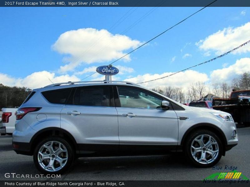 Ingot Silver / Charcoal Black 2017 Ford Escape Titanium 4WD