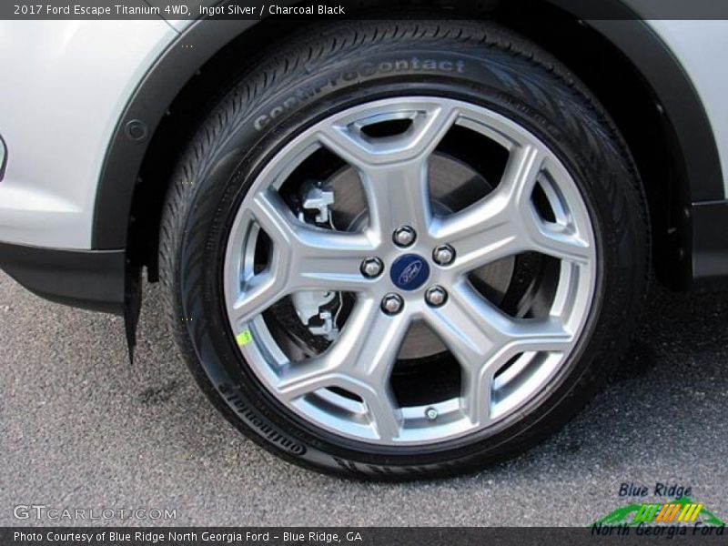 Ingot Silver / Charcoal Black 2017 Ford Escape Titanium 4WD