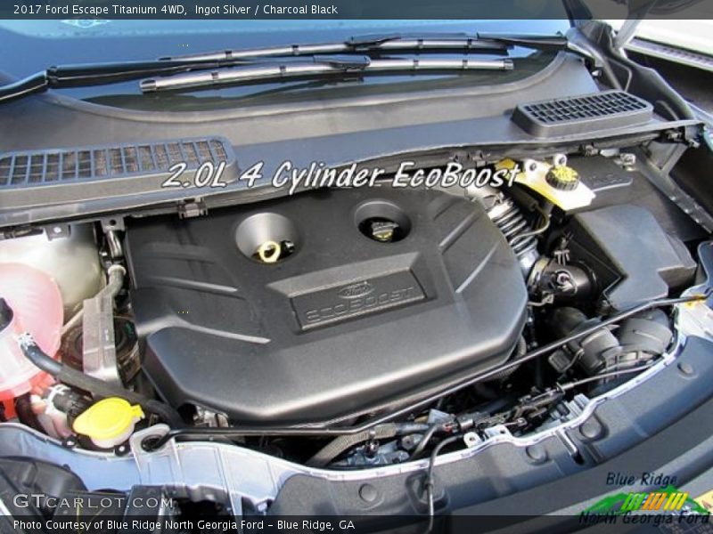Ingot Silver / Charcoal Black 2017 Ford Escape Titanium 4WD