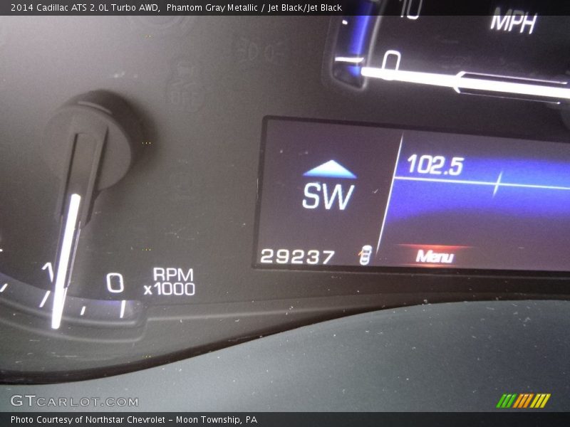 Phantom Gray Metallic / Jet Black/Jet Black 2014 Cadillac ATS 2.0L Turbo AWD