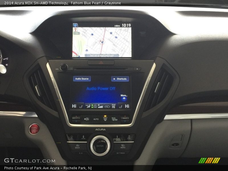 Fathom Blue Pearl / Graystone 2014 Acura MDX SH-AWD Technology