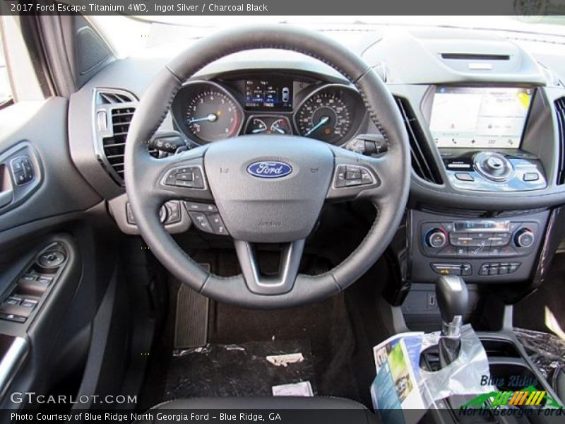 Ingot Silver / Charcoal Black 2017 Ford Escape Titanium 4WD
