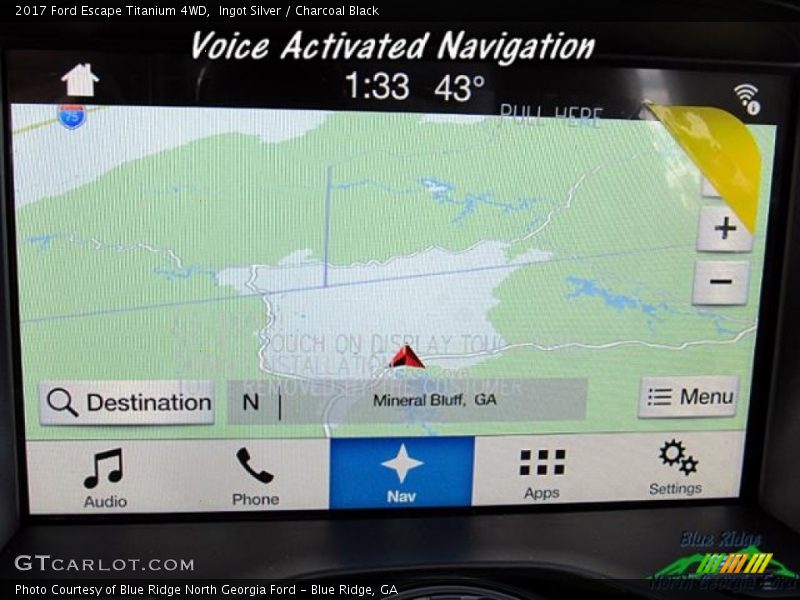 Ingot Silver / Charcoal Black 2017 Ford Escape Titanium 4WD