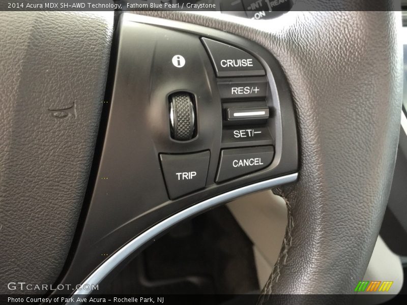 Fathom Blue Pearl / Graystone 2014 Acura MDX SH-AWD Technology
