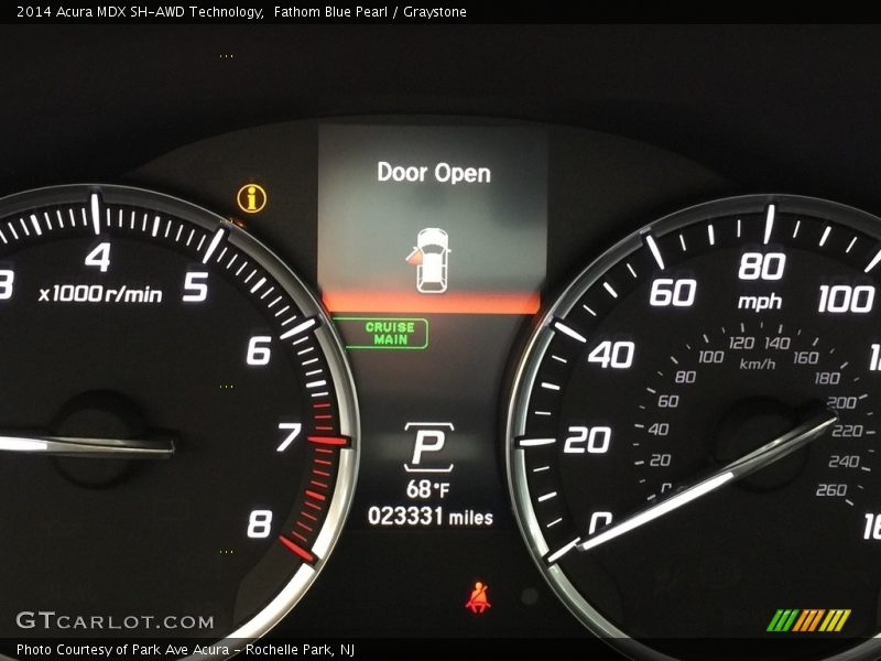 Fathom Blue Pearl / Graystone 2014 Acura MDX SH-AWD Technology