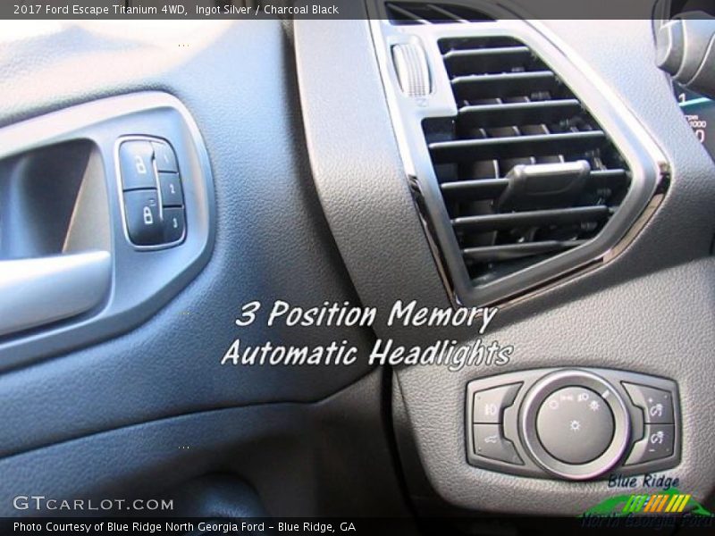 Ingot Silver / Charcoal Black 2017 Ford Escape Titanium 4WD