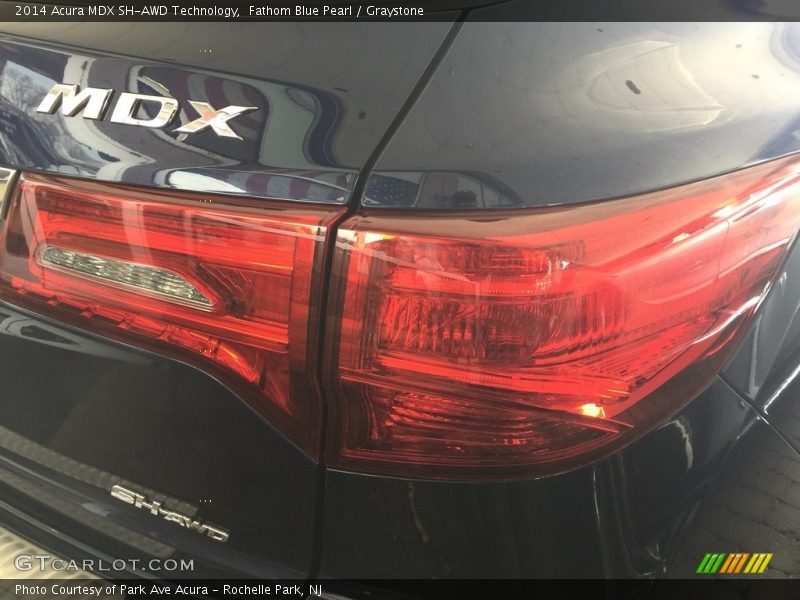 Fathom Blue Pearl / Graystone 2014 Acura MDX SH-AWD Technology
