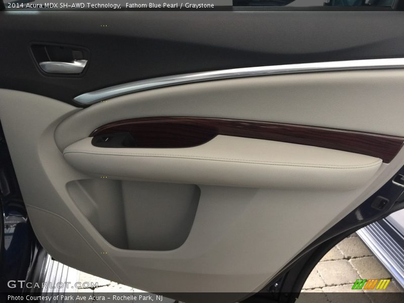 Fathom Blue Pearl / Graystone 2014 Acura MDX SH-AWD Technology