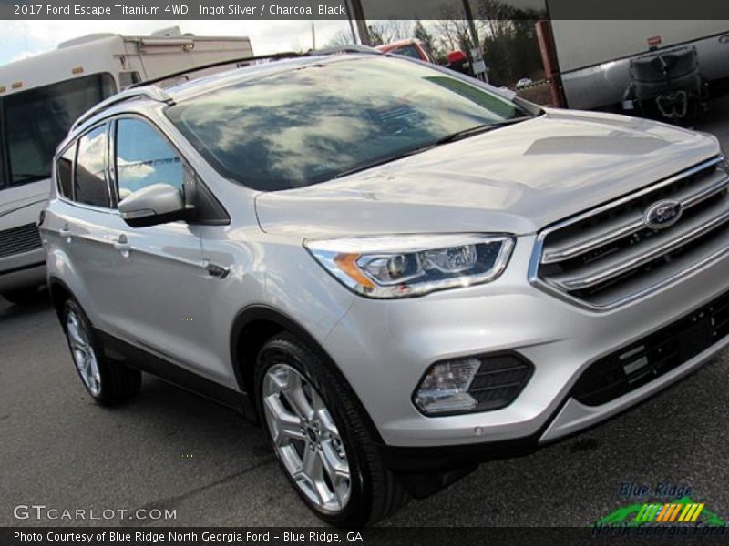Ingot Silver / Charcoal Black 2017 Ford Escape Titanium 4WD