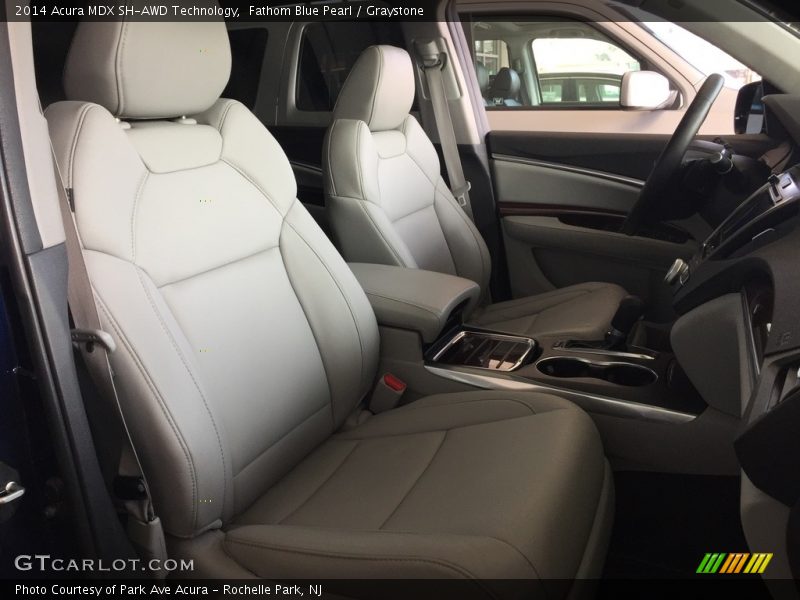 Fathom Blue Pearl / Graystone 2014 Acura MDX SH-AWD Technology