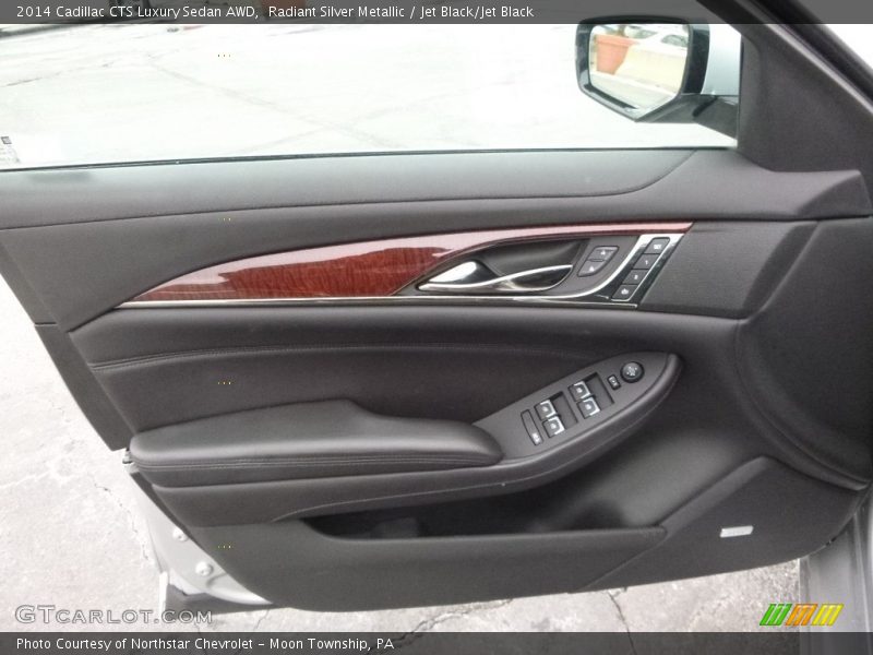 Radiant Silver Metallic / Jet Black/Jet Black 2014 Cadillac CTS Luxury Sedan AWD