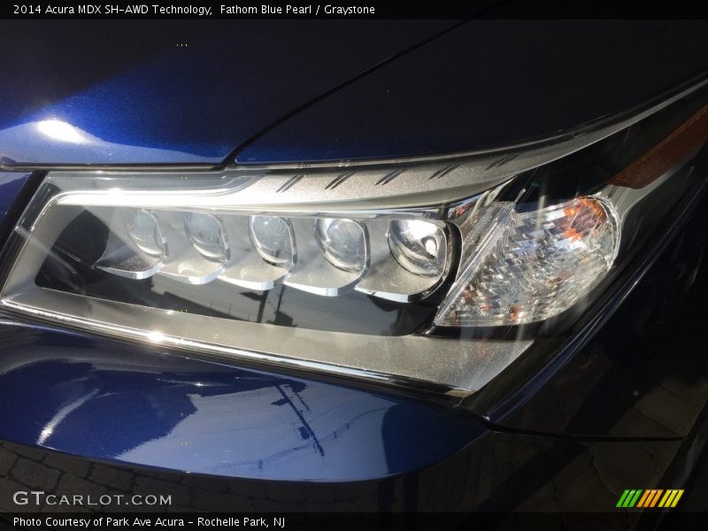 Fathom Blue Pearl / Graystone 2014 Acura MDX SH-AWD Technology