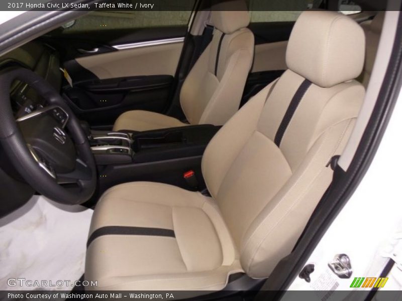 Taffeta White / Ivory 2017 Honda Civic LX Sedan