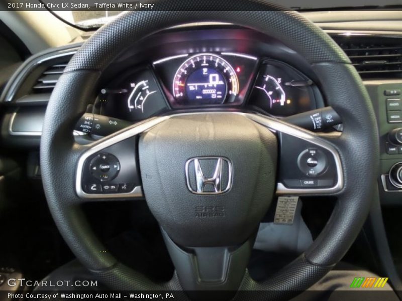 Taffeta White / Ivory 2017 Honda Civic LX Sedan