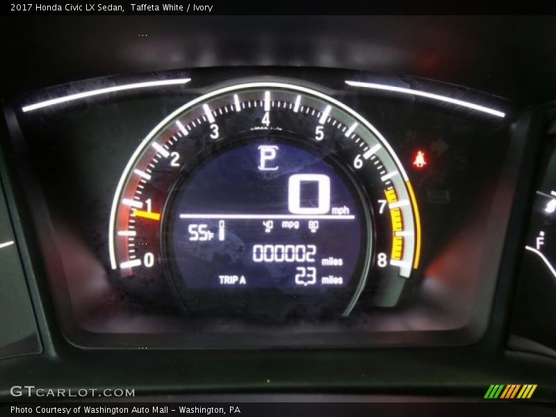 Taffeta White / Ivory 2017 Honda Civic LX Sedan