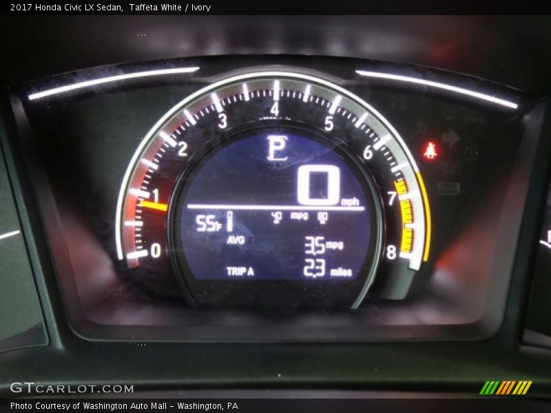 Taffeta White / Ivory 2017 Honda Civic LX Sedan