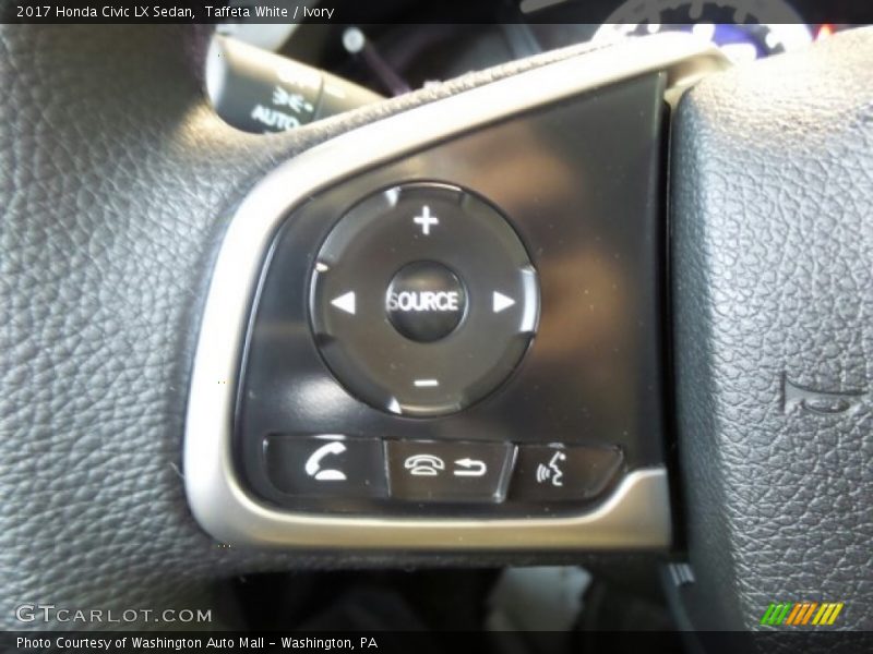 Taffeta White / Ivory 2017 Honda Civic LX Sedan