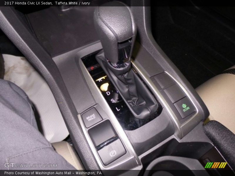 Taffeta White / Ivory 2017 Honda Civic LX Sedan