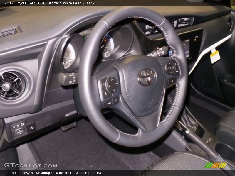 Blizzard White Pearl / Black 2017 Toyota Corolla iM