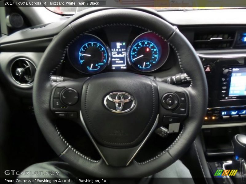 Blizzard White Pearl / Black 2017 Toyota Corolla iM