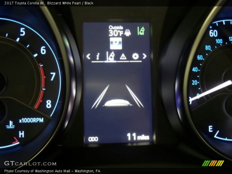 Blizzard White Pearl / Black 2017 Toyota Corolla iM