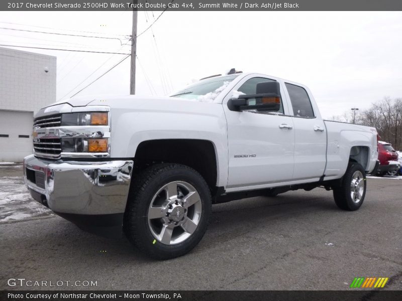 Summit White / Dark Ash/Jet Black 2017 Chevrolet Silverado 2500HD Work Truck Double Cab 4x4