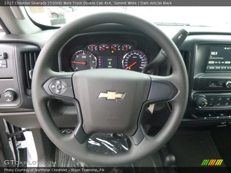 Summit White / Dark Ash/Jet Black 2017 Chevrolet Silverado 2500HD Work Truck Double Cab 4x4