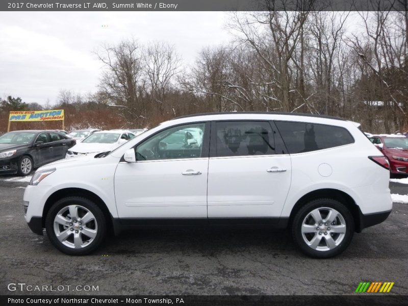 Summit White / Ebony 2017 Chevrolet Traverse LT AWD