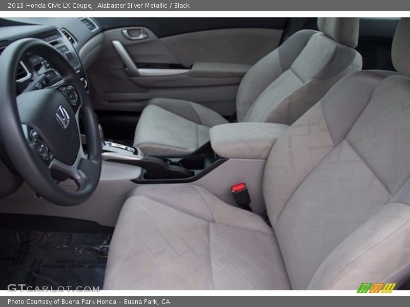 Alabaster Silver Metallic / Black 2013 Honda Civic LX Coupe
