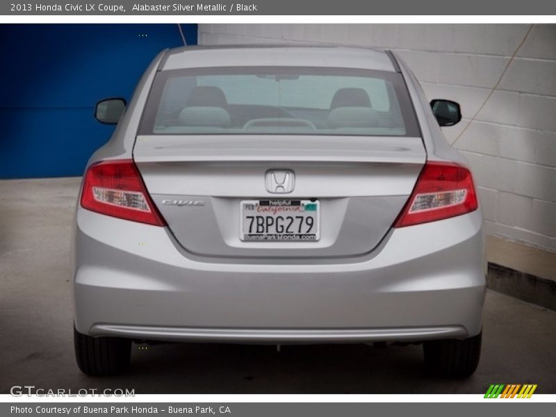 Alabaster Silver Metallic / Black 2013 Honda Civic LX Coupe