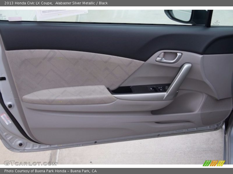 Alabaster Silver Metallic / Black 2013 Honda Civic LX Coupe